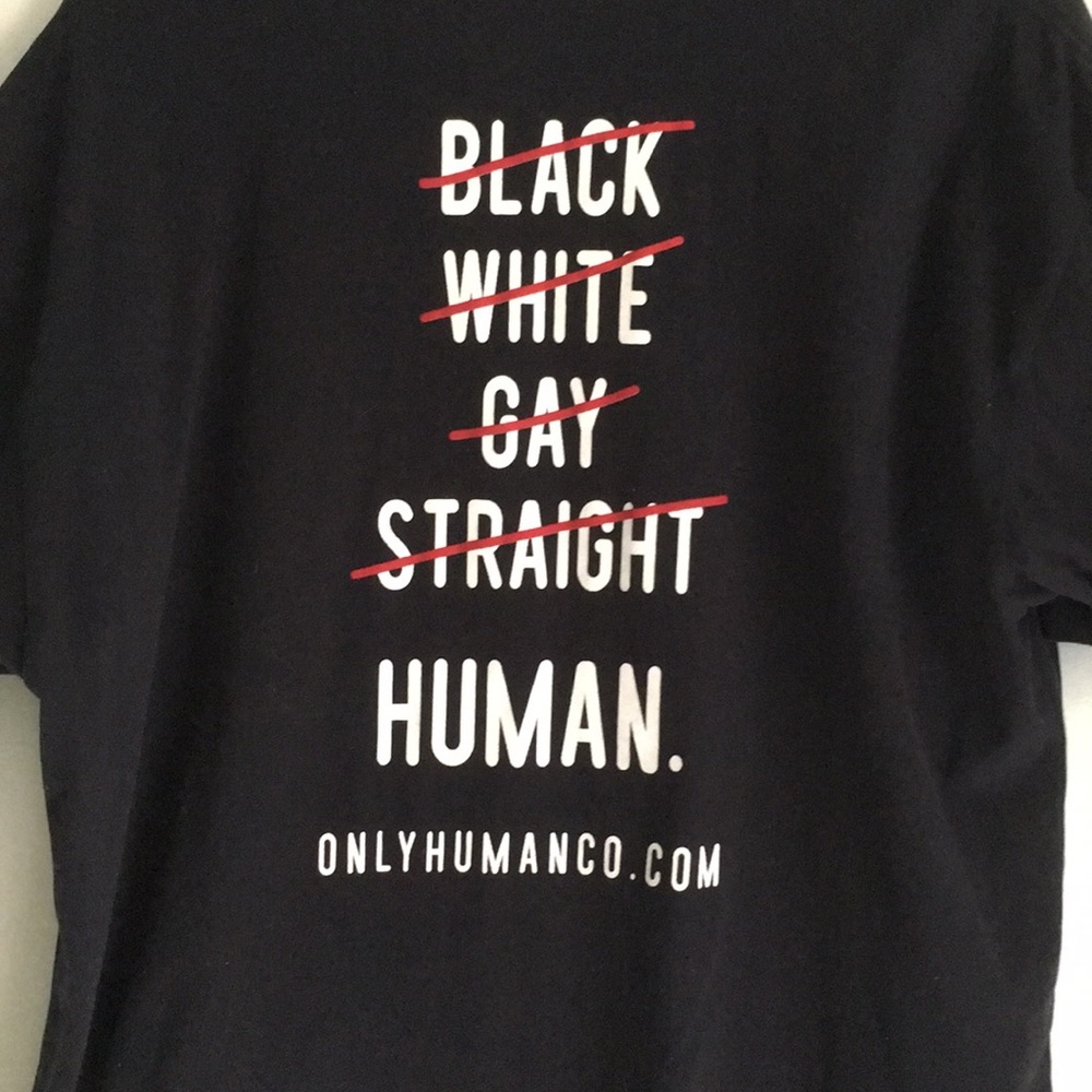 Only Human Co. Gay Black White We are ALL HUMANS